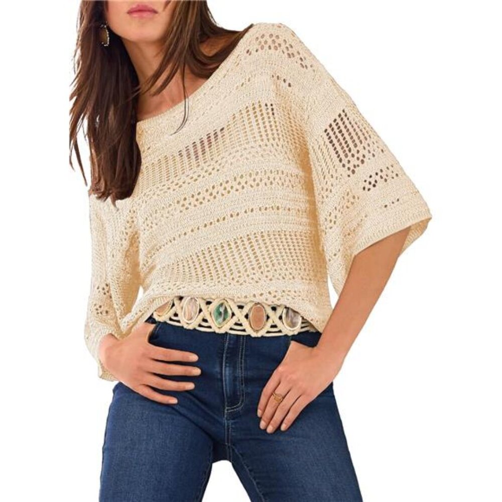 Womens Spring Summer Tops 2026 Fashion Trendy Casual Half Sleeve